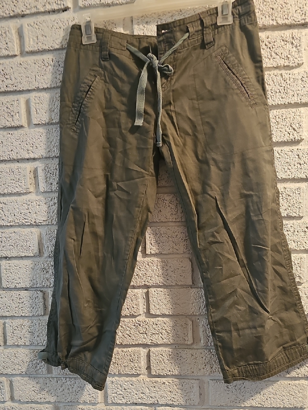 Bluenotes Olive Drawstring Cargo Pants